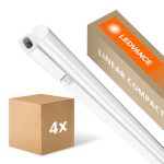 Monipakkaus 4x Ledvance LED Loisteputkivalaisimet Linear Kompakti Vaihtaa 8W 800lm - 840 Kylmä Valkoinen | 60cm