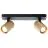 Brilliant Marty Kattovalo Aluminium Hiekkainen Musta Kulta 10W 700lm - 830 Lämmin Valkoinen | Sis. 2x GU10