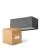 Monipakkaus 4x D'Lite Seinävalaisin Bello Musta Up & Down 12W 850lm - 830 Lämmin Valkoinen| IP54